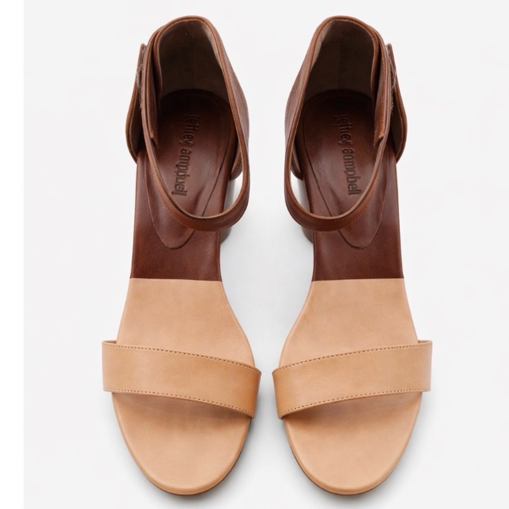 Jeffrey Campbell Two-Tone Tan Sandals